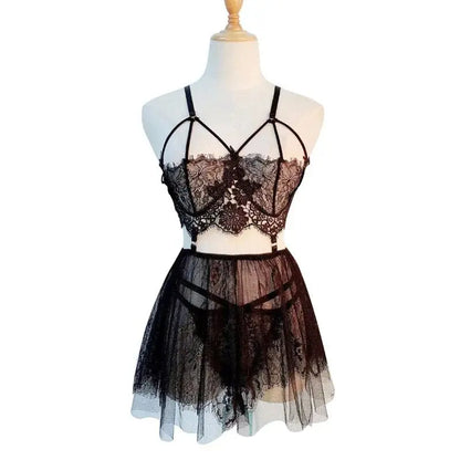 LacyNighty™ Goddess Satin Lacy Nighty